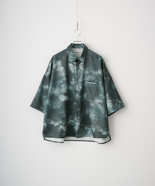ZAFUL タイダイ柄 半袖 シャツ【送料込み】 UATONLINEレイヤード風タイダイ柄半袖シャツ | citron elegant