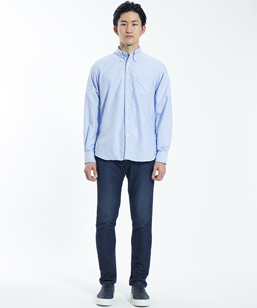 INDIVIDUALIZED SHIRTS（インディビジュアライズドシャツ）の「INDIVIDUALIZED SHIRTS オックスフォードボタンダウンシャツ（シャツ/ブラウス・メンズ・ホワイト/ブルー・38/39/40）」の9枚目の写真