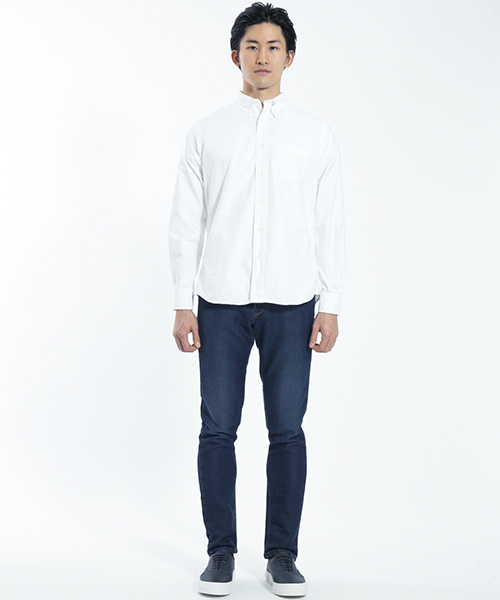 INDIVIDUALIZED SHIRTS（インディビジュアライズドシャツ）の「INDIVIDUALIZED SHIRTS オックスフォードボタンダウンシャツ（シャツ/ブラウス・メンズ・ホワイト/ブルー・38/39/40）」の3枚目の写真