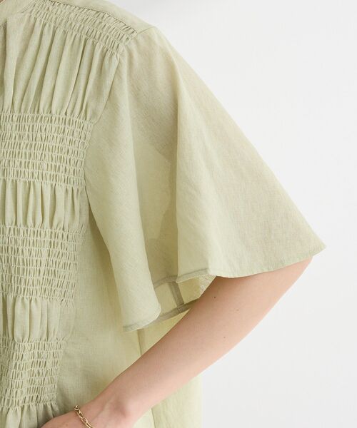 Green Parks(グリーンパークス)の「SET2点マジョリカシャーリングブラウス+タンク(シャツ/ブラウス・レディース・ライトグリーン/チャコールグレー/アイボリー・FREE)」の13枚目の写真