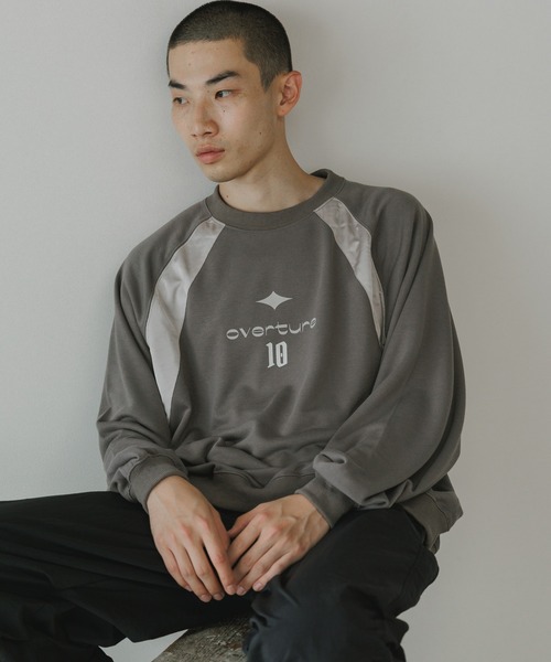 セール】FREE MAX Raglan Sleeve Switcing Crew ラグラン切替