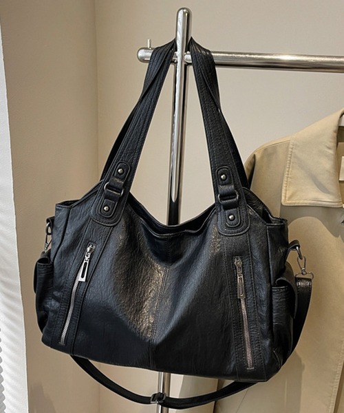 HALEY PESCA(ヘーリーペスカ)の「HALEY PESCA/2WAY ヴィンテージショルダーバッグ(ショルダーバッグ・レディース・ブラック/ブラウン・FREE)」の3枚目の写真