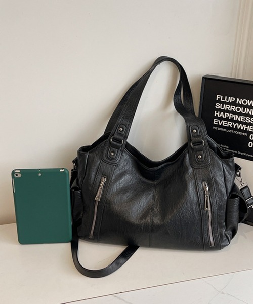 HALEY PESCA(ヘーリーペスカ)の「HALEY PESCA/2WAY ヴィンテージショルダーバッグ(ショルダーバッグ・レディース・ブラック/ブラウン・FREE)」の10枚目の写真