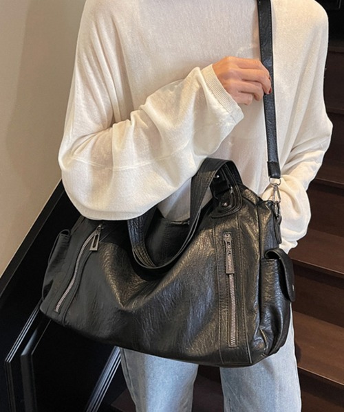 HALEY PESCA(ヘーリーペスカ)の「HALEY PESCA/2WAY ヴィンテージショルダーバッグ(ショルダーバッグ・レディース・ブラック/ブラウン・FREE)」の11枚目の写真