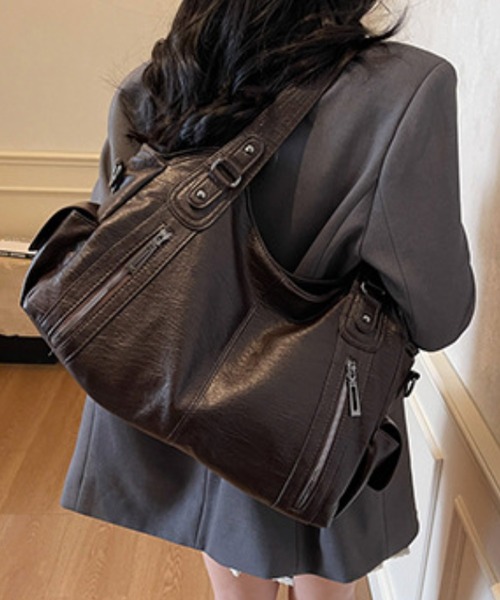 HALEY PESCA(ヘーリーペスカ)の「HALEY PESCA/2WAY ヴィンテージショルダーバッグ(ショルダーバッグ・レディース・ブラック/ブラウン・FREE)」の20枚目の写真