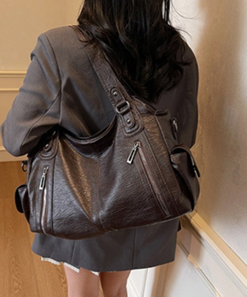 HALEY PESCA(ヘーリーペスカ)の「HALEY PESCA/2WAY ヴィンテージショルダーバッグ(ショルダーバッグ・レディース・ブラック/ブラウン・FREE)」の21枚目の写真