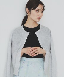 index | 《7色展開/XS-LLサイズ》ビジューボタンクルーネックカーディガン【洗濯機洗い可】(カーディガン/ボレロ)