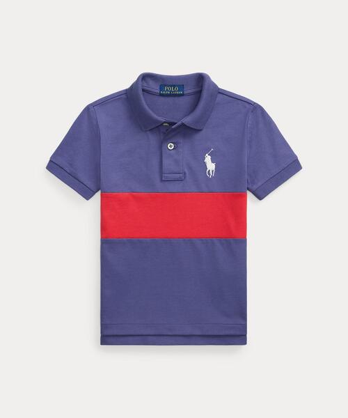 POLO RALPH LAUREN CHILDRENSWEAR(ポロ ラルフ ローレン チルドレンズウェア)の「Big Pony コットン ジャージー ポロシャツ(ポロシャツ・キッズ・ブルー・3/4/6/7)」の1枚目の写真