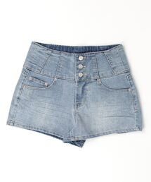 .works3釦ハイウエストショートパンツ