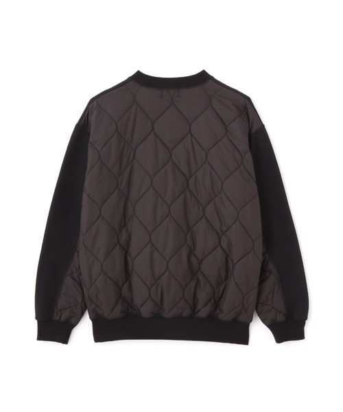 schott（ショット）の「Schott/ショット/QUILTED COMBI. CREW SWEAT/キルティング コンビ クルースウェット（スウェット・メンズ・オートミール/ブラック/ブルーグレー・M/L/XL/2XL）」の16枚目の写真