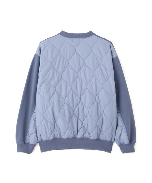 schott（ショット）の「Schott/ショット/QUILTED COMBI. CREW SWEAT/キルティング コンビ クルースウェット（スウェット・メンズ・オートミール/ブラック/ブルーグレー・M/L/XL/2XL）」の20枚目の写真