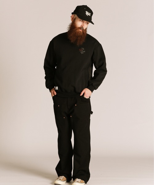 Schott/ショット/QUILTED COMBI. CREW SWEAT/キルティング コンビ