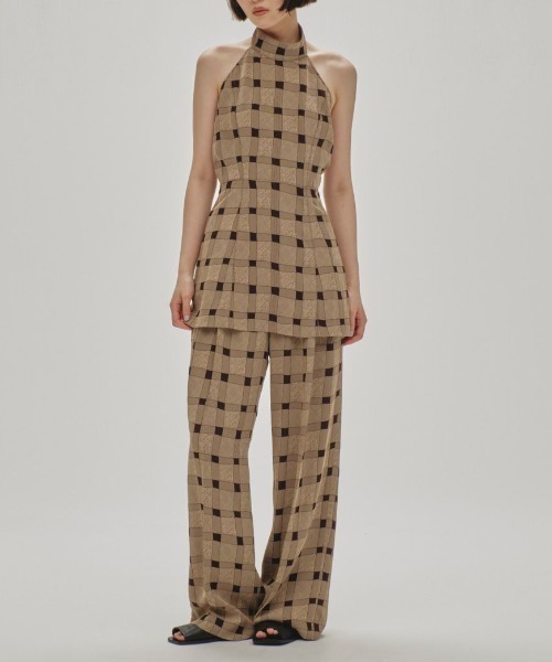 TODAYFUL Checkjacquard Tuck Trousers 12510714（その他パンツ