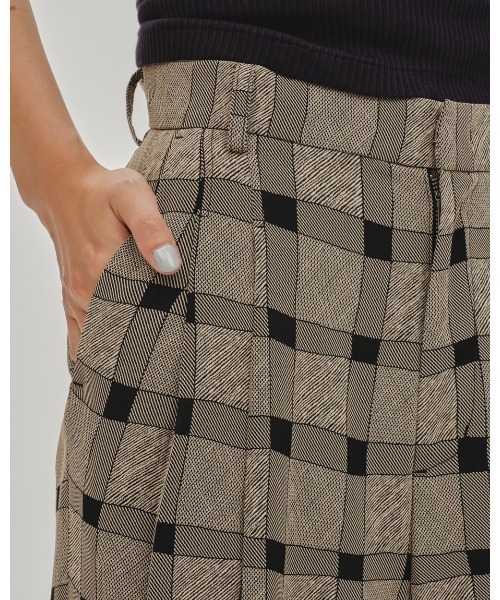 TODAYFUL Checkjacquard Tuck Trousers 12510714（その他パンツ