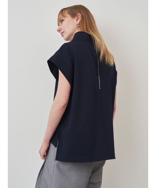 【エレンディーク】ほぼ新品 オフネックカットソー ブルー オフネックカットソー(Tシャツ/カットソー)|ELENDEEK(エレン