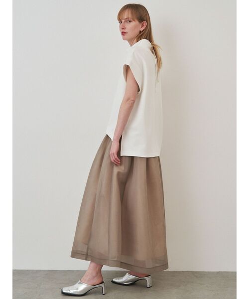 【エレンディーク】ほぼ新品 オフネックカットソー ブルー オフネックカットソー（Tシャツ/カットソー）｜ELENDEEK（エレン