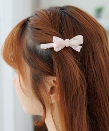 flower | クリームリボンピン(ヘアピン)