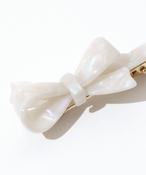 flower（フラワー）の「クリームリボンピン（ヘアピン・レディース・イエロー/ホワイト/ピンク・FREE）」の12枚目の写真