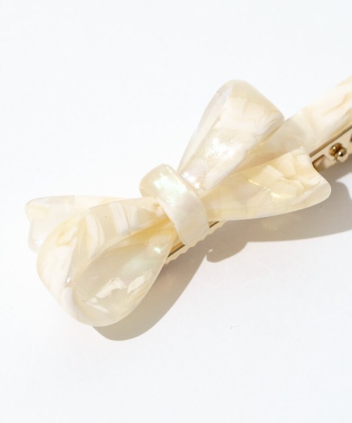 flower（フラワー）の「クリームリボンピン（ヘアピン・レディース・イエロー/ホワイト/ピンク・FREE）」の17枚目の写真