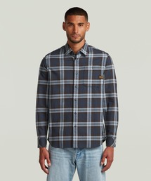 G-STAR（ジースター）の「【Safari Online掲載】BRISTUM 2.0 SLIM SHIRT/ミリタリーディテールフランネルチェックシャツ（シャツ/ブラウス・メンズ）」