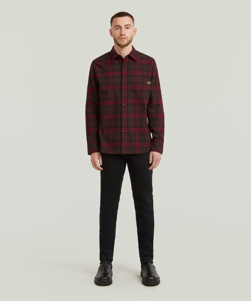 G-STAR（ジースター）の「【Safari Online掲載】BRISTUM 2.0 SLIM SHIRT/ミリタリーディテールフランネルチェックシャツ（シャツ/ブラウス・メンズ・チェック/レッド系その他/ブルー系その他・SMALL/MEDIUM/LARGE/X-LARGE/X-SMALL）」の11枚目の写真