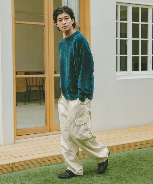 RAGEBLUE（レイジブルー）の「ミリタリードビーワイドカーゴパンツ（カーゴパンツ・メンズ・ネイビー/カーキ/ブラック/オフホワイト・SMALL/MEDIUM/LARGE）」の6枚目の写真