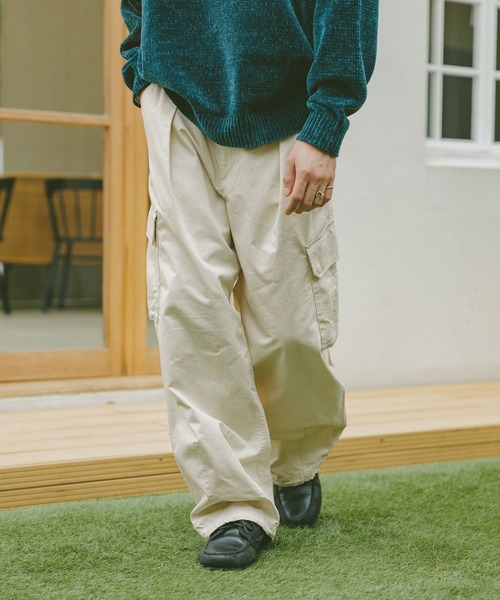 RAGEBLUE（レイジブルー）の「ミリタリードビーワイドカーゴパンツ（カーゴパンツ・メンズ・ネイビー/カーキ/ブラック/オフホワイト・SMALL/MEDIUM/LARGE）」の9枚目の写真