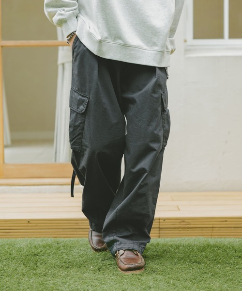 RAGEBLUE（レイジブルー）の「ミリタリードビーワイドカーゴパンツ（カーゴパンツ・メンズ・ネイビー/カーキ/ブラック/オフホワイト・SMALL/MEDIUM/LARGE）」の13枚目の写真