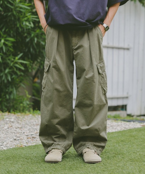 RAGEBLUE（レイジブルー）の「ミリタリードビーワイドカーゴパンツ（カーゴパンツ・メンズ・ネイビー/カーキ/ブラック/オフホワイト・SMALL/MEDIUM/LARGE）」の17枚目の写真