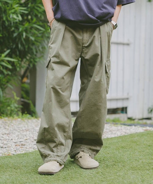 RAGEBLUE（レイジブルー）の「ミリタリードビーワイドカーゴパンツ（カーゴパンツ・メンズ・ネイビー/カーキ/ブラック/オフホワイト・SMALL/MEDIUM/LARGE）」の18枚目の写真