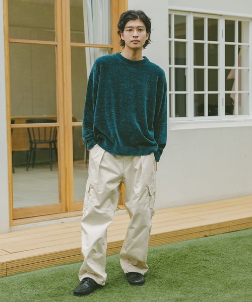 RAGEBLUE（レイジブルー）の「ミリタリードビーワイドカーゴパンツ（カーゴパンツ・メンズ・ネイビー/カーキ/ブラック/オフホワイト・SMALL/MEDIUM/LARGE）」の5枚目の写真