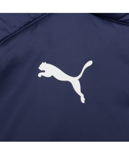 PUMA（プーマ）の「PUMA プーマ メンズ サッカー TEAMLIGA パテッド ジップ ジャケット（ダウンジャケット/コート・メンズ・ネイビー/ブラック・LARGE/MEDIUM/SMALL/X-LARGE/XX-LARGE）」の9枚目の写真