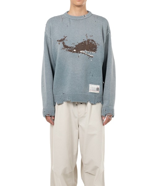 Whale Jacquard Knit Sweater（ニット/セーター）｜Maison MIHARA