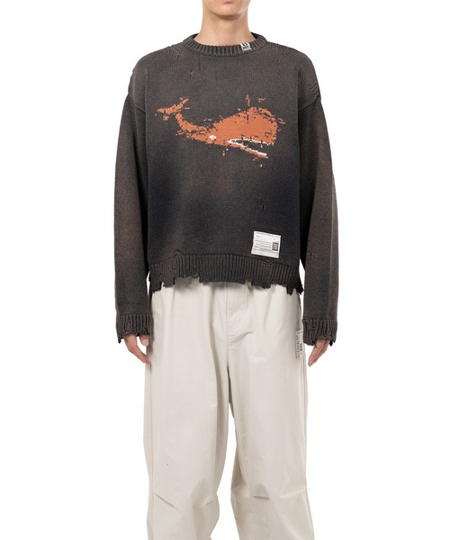 Whale Jacquard Knit Sweater（ニット/セーター）｜Maison MIHARA