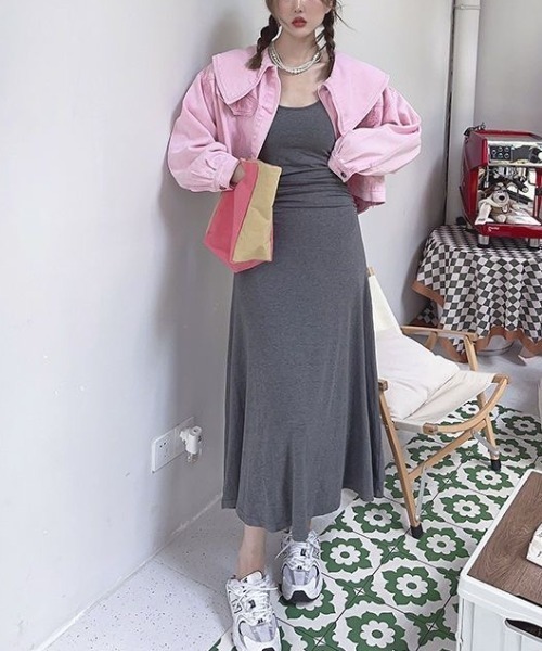 AALTO 2wayビッグカラーデニムジャケット セール】ビッグカラーショートデニムジャケット（デニム