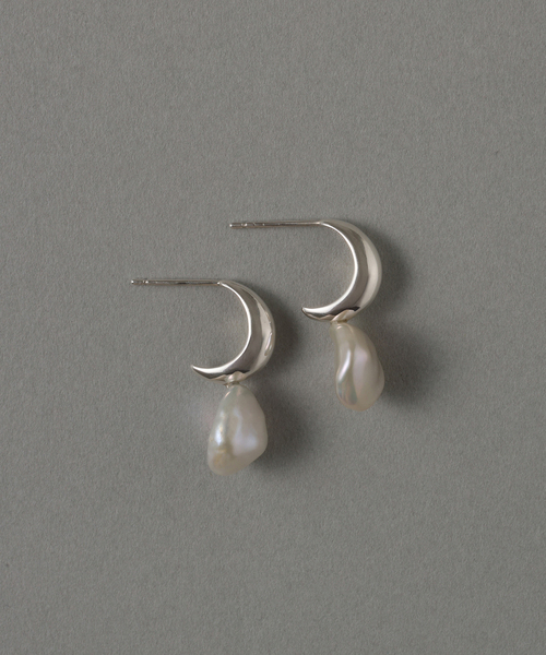 spick and span Lilas 三日月 フープ ピアス　シルバー spick and span Lilas 三日月 フープ ピアス シルバー spick and span