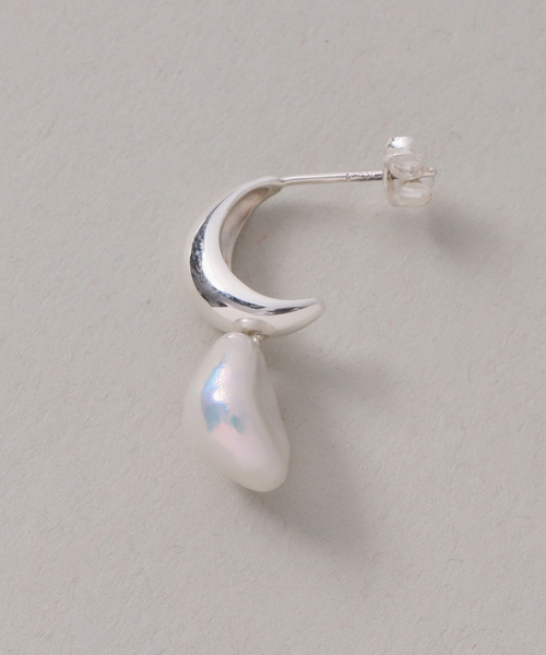 WEB限定》【SAMH by LILAS】ケシパールフープピアス SV(両耳)（ピアス