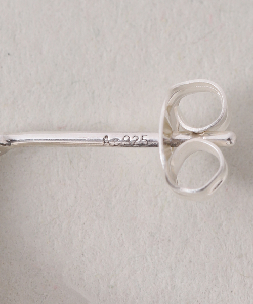 WEB限定》【SAMH by LILAS】ケシパールフープピアス SV(両耳)（ピアス