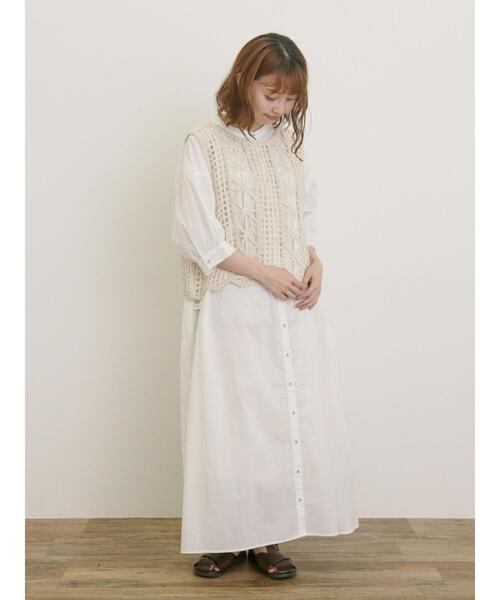 Samansa Mos2（サマンサ モスモス）の「【接触冷感】シャツワンピース