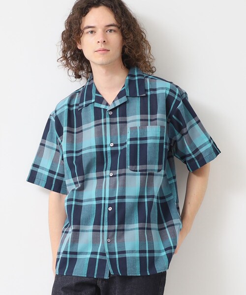 Dessin（デッサン）の「【洗える】マドラスチェック柄シャツ（シャツ/ブラウス・メンズ・チャコールグレー/ブルー系その他3・02/03）」の2枚目の写真