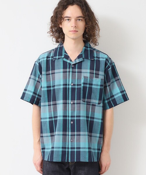 Dessin（デッサン）の「【洗える】マドラスチェック柄シャツ（シャツ/ブラウス・メンズ・チャコールグレー/ブルー系その他3・02/03）」の9枚目の写真