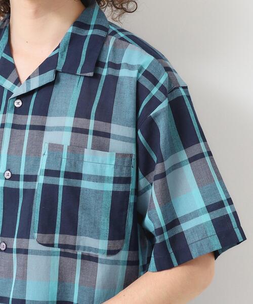 Dessin（デッサン）の「【洗える】マドラスチェック柄シャツ（シャツ/ブラウス・メンズ・チャコールグレー/ブルー系その他3・02/03）」の5枚目の写真