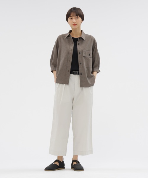 TOP DYED COTTON POPLIN（シャツ/ブラウス）｜MHL