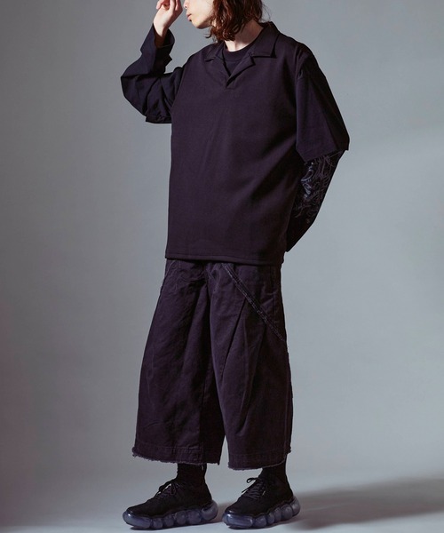 Theater code（シアターコード）の「Sweat Fabric Polo Vest/スウェット生地ポロベスト 秋 秋服メンズ 2026年秋冬（ベスト・メンズ・ブラック/ダークグレー/ライトグレー・L/M）」の16枚目の写真