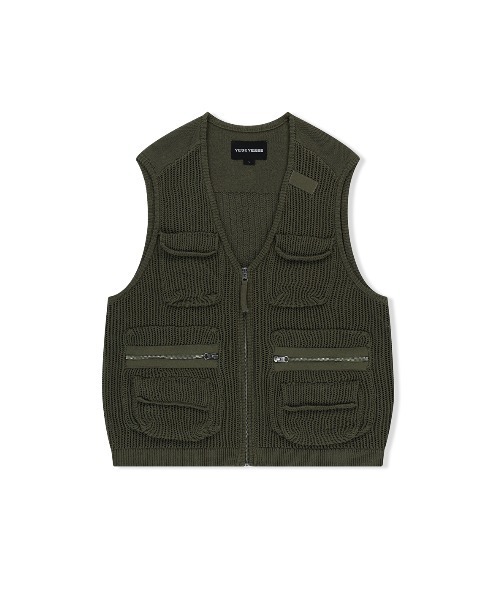 セール】Knitted Utility Vest（ベスト）｜YESEYESEE（イエス