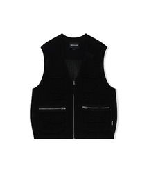 YESEYESEE(CGXACV[)Knitted Utility Vest(xXg)