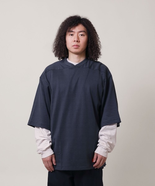 DIGAWEL（ディガウェル）の「DIGAWEL football T-shirt（Tシャツ/カットソー・メンズ・グレー系その他/ホワイト・3/2）」の16枚目の写真