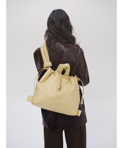 OLEND（オレンド）の「OLEND VEGAN LEATHER ONA（ハンドバッグ・レディース・ブラック/イエロー系その他/ローズ・FREE）」の11枚目の写真