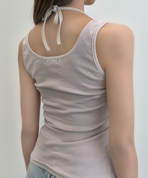 TITTY&CO.(ティティーアンドコー)の「レイヤード風デザインタンクトップ(タンクトップ・レディース・ホワイト/ピンク/チャコールグレー/グレー・FREE)」の22枚目の写真