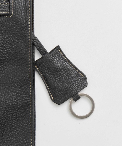 beautiful people（ビューティフルピープル）の「【beautiful people/ビューティフルピープル】large market bag in shrink leather/シュリンクレザーラージマーケットバッグ（トートバッグ・レディース・ブラック・FREE）」の4枚目の写真